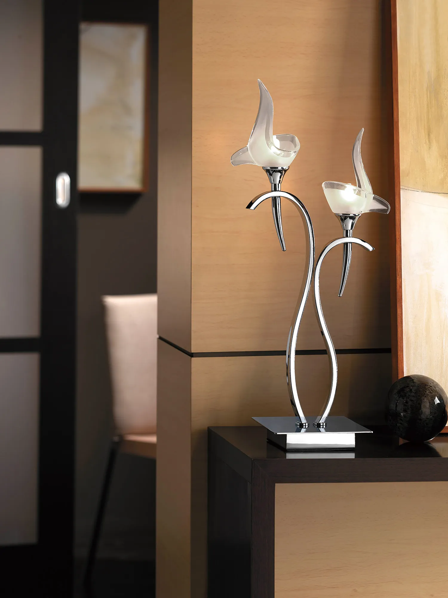 Viena Polished Chrome Table Lamps Mantra Desk & Task Lamps Viena Polished Chrome Table Lamps Mantra Desk & Task Lamps